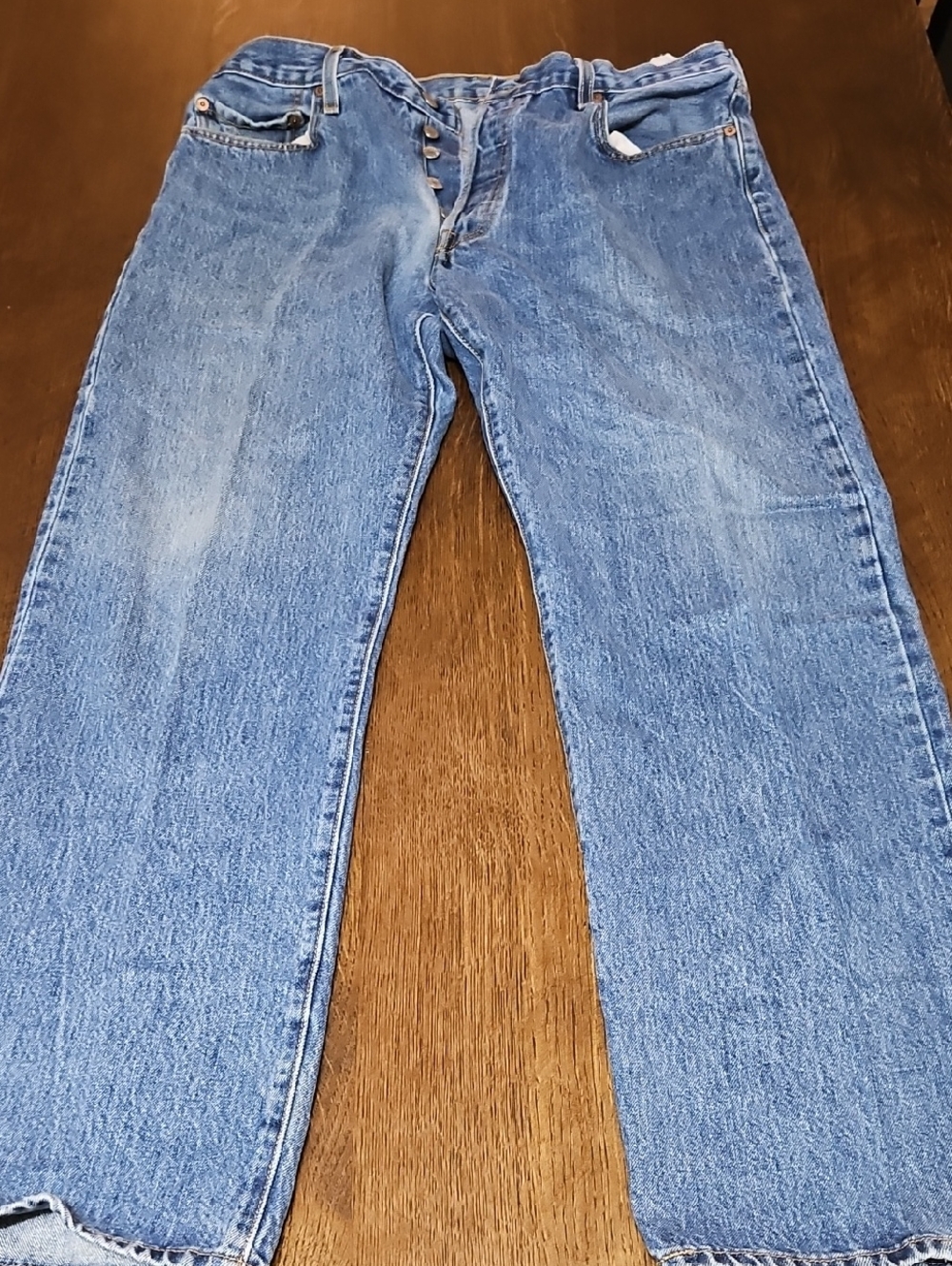 Levi's 501 Button Fly Men's Blue Jeans